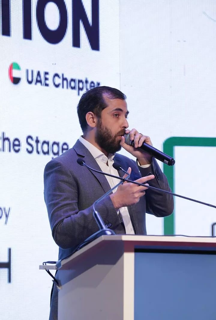 Photo from the Dubai Insurtech Exhibition keynote presentation